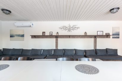 Spacious living room of Villa Springrock can be used for meetings, dining and socialising.