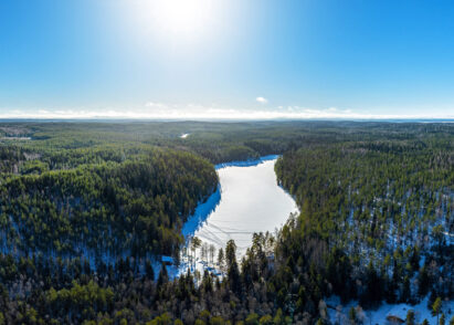 Syväjärvi is a fish-rich wilderness lake with no other buildings on its shores except for the Evo Syväjärvi rental cabin complex.